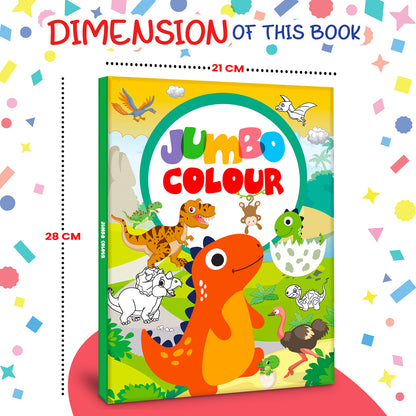 Jumbo Color – Dinosaurs | Jumbo Dinosaur Coloring Book for Kids | Big Prehistoric Activity Book