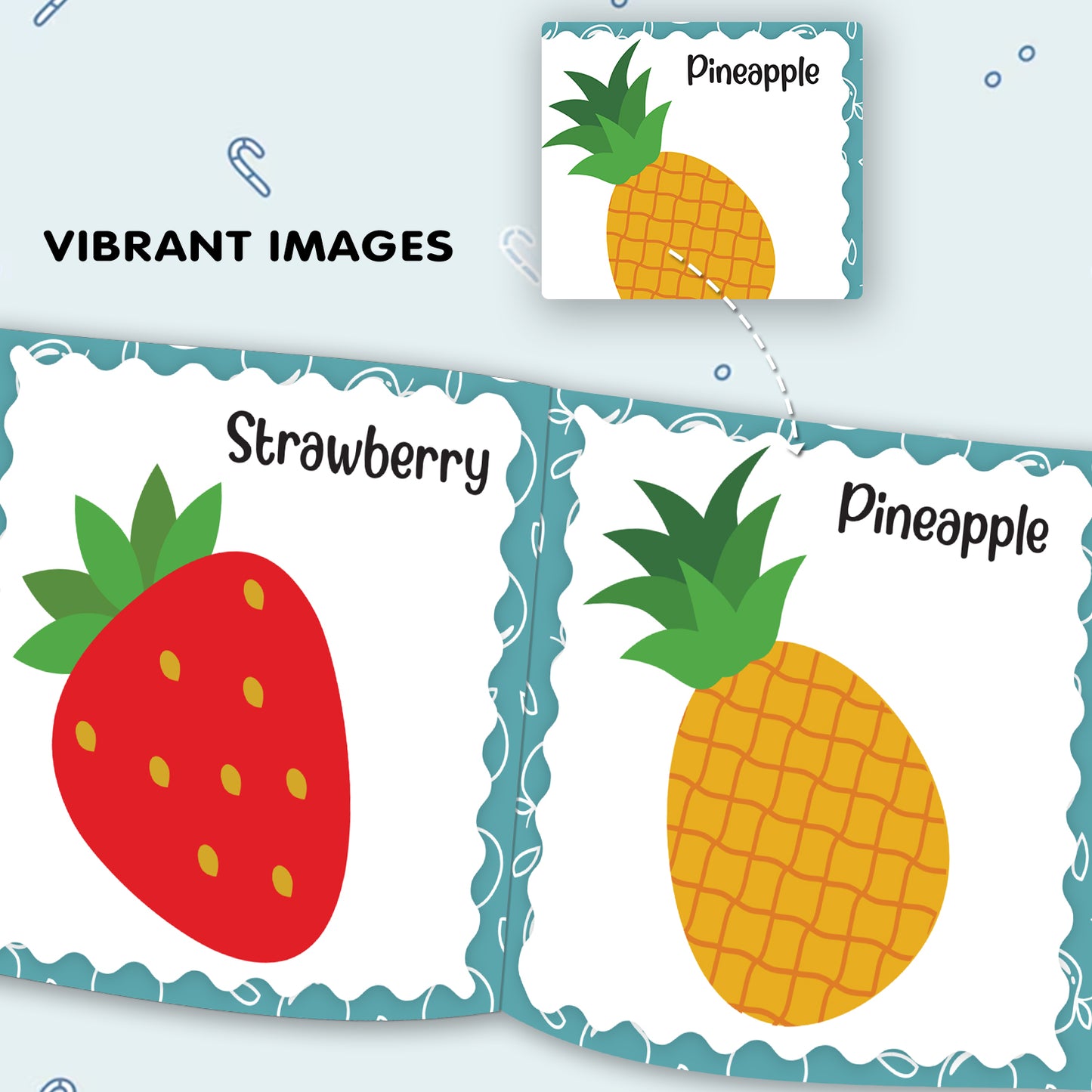 My First Book of Fruits | Fruit Learning Board Book for Toddlers | Early Learning Picture Book