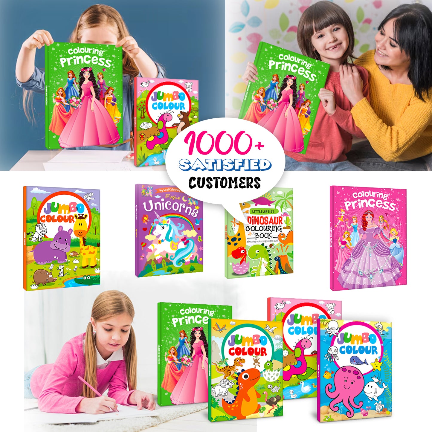 Colouring Book – Green Edition | Fun Coloring Activity Book for Kids | Creative Learning Book