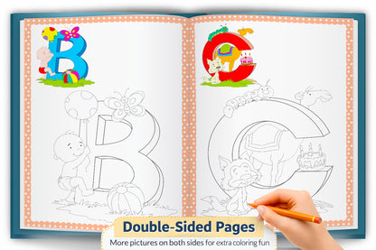 Copy to Colour – Alphabets Book | Learn ABC with Copy & Color Activity Book for Kids