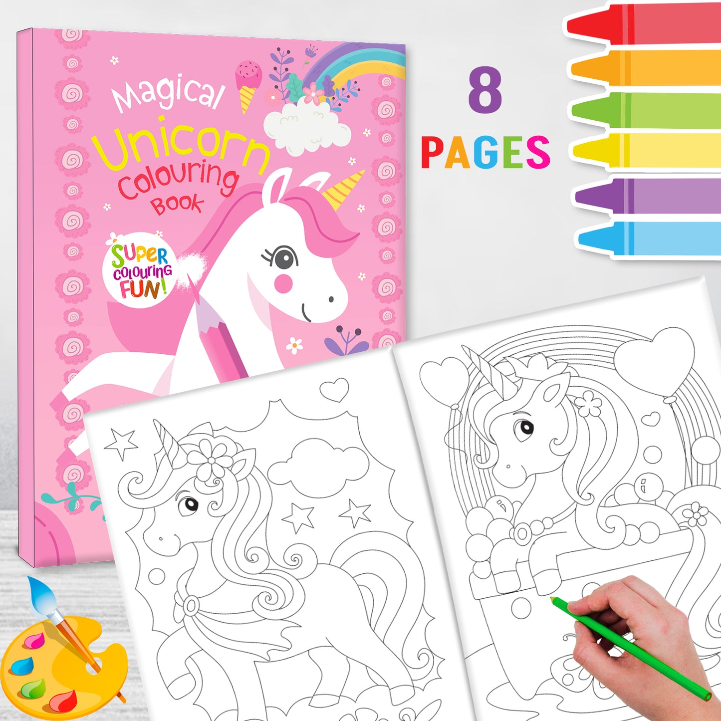 The magical unicorn colouring set