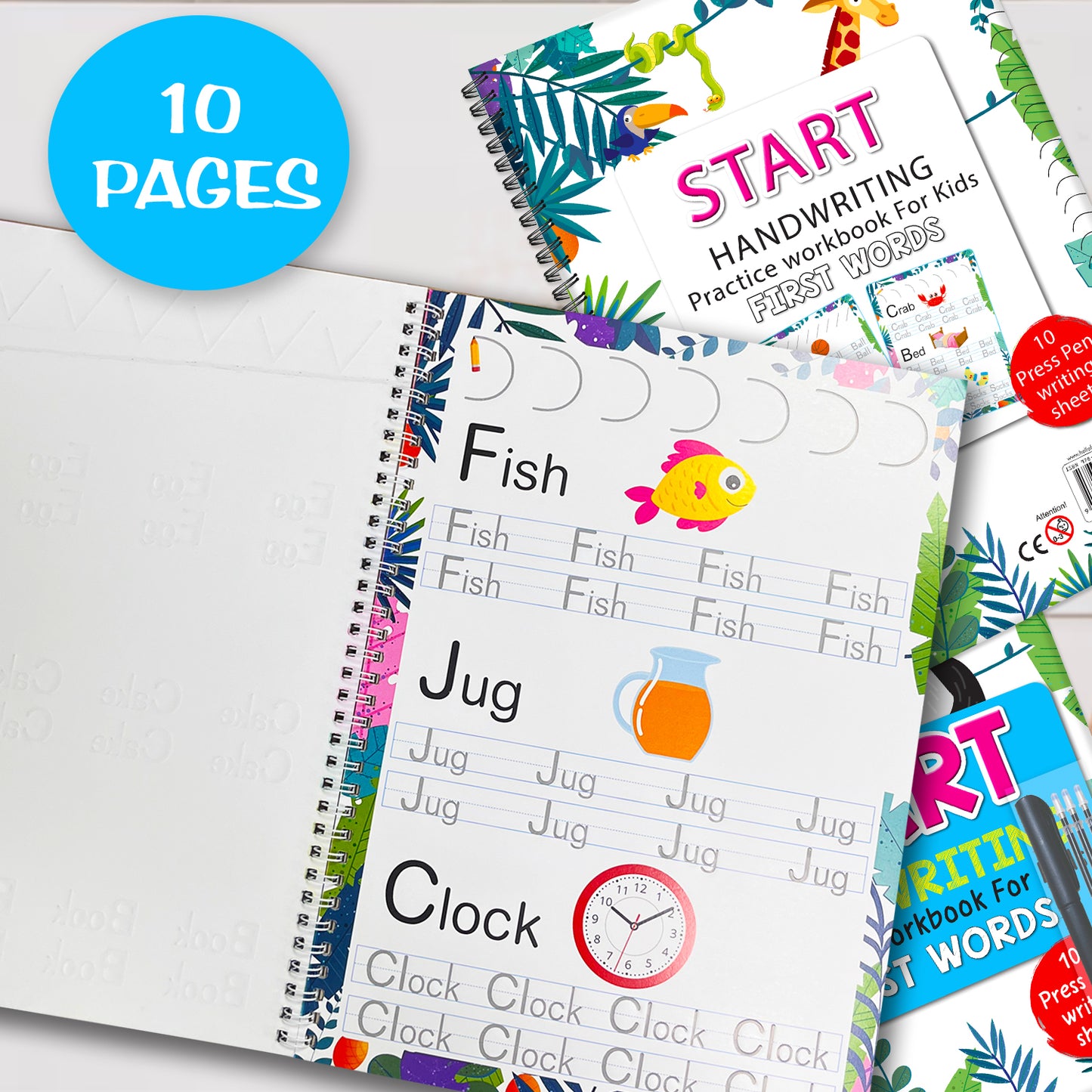 Start Handwriting Workbook – First Words | Kindergarten Ready Writing Practice Book for Kids