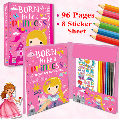 Princess Colouring Kit | Princess Coloring & Creative Activity Kit for Kids | Magical Art & Learning Kit