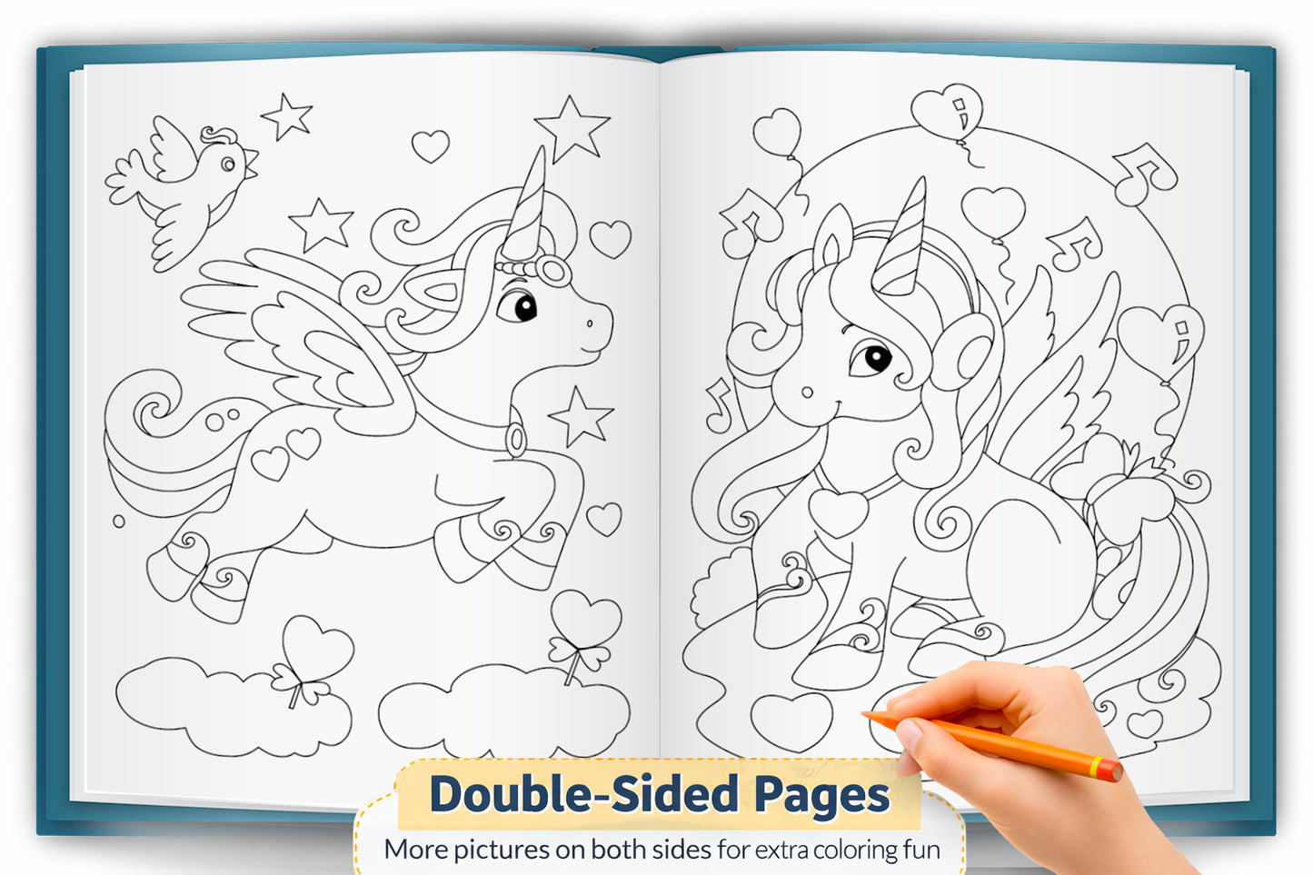 Unicorns Little Colouring Book | Unicorn Colouring Activity Book for Kids
