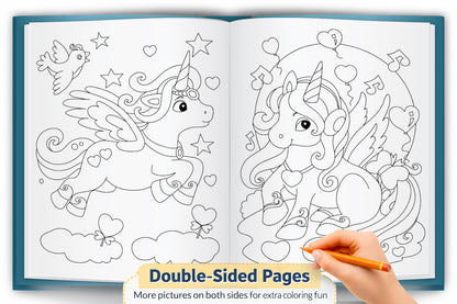 Unicorns Little Colouring Book | Unicorn Colouring Activity Book for Kids