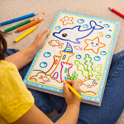 Colouring Glitters – Sea Animals | Glitter Coloring Book for Kids | Sparkling Ocean Animal Activity Book