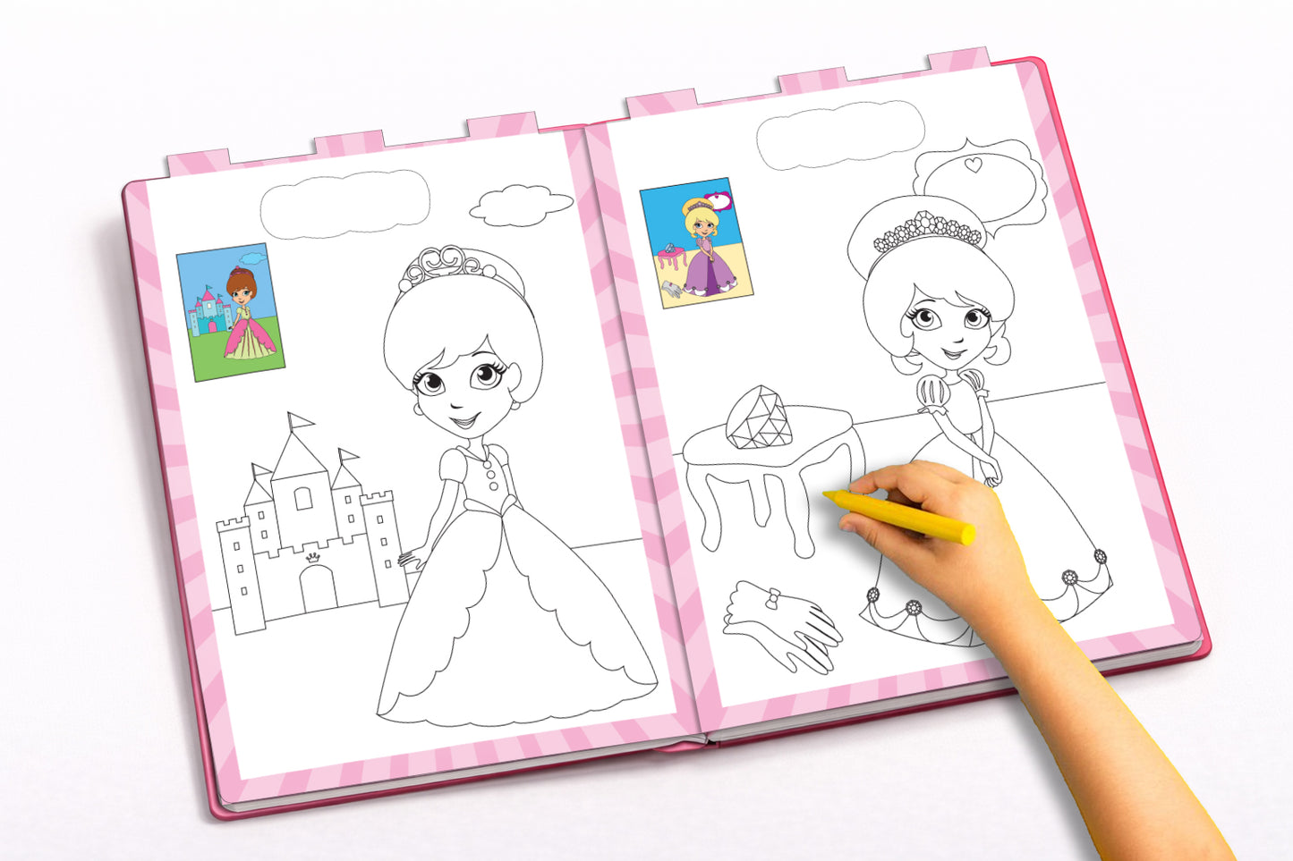 Copy to Colour – Princess | Princess Copy & Color Activity Book for Kids | Magical Coloring Book