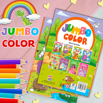 Jumbo Color – Safari Animals | Jumbo Coloring Book for Kids | Big Safari Animal Activity Book