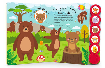 Baby Animals Sound Book - Baby Elephant Page & Features