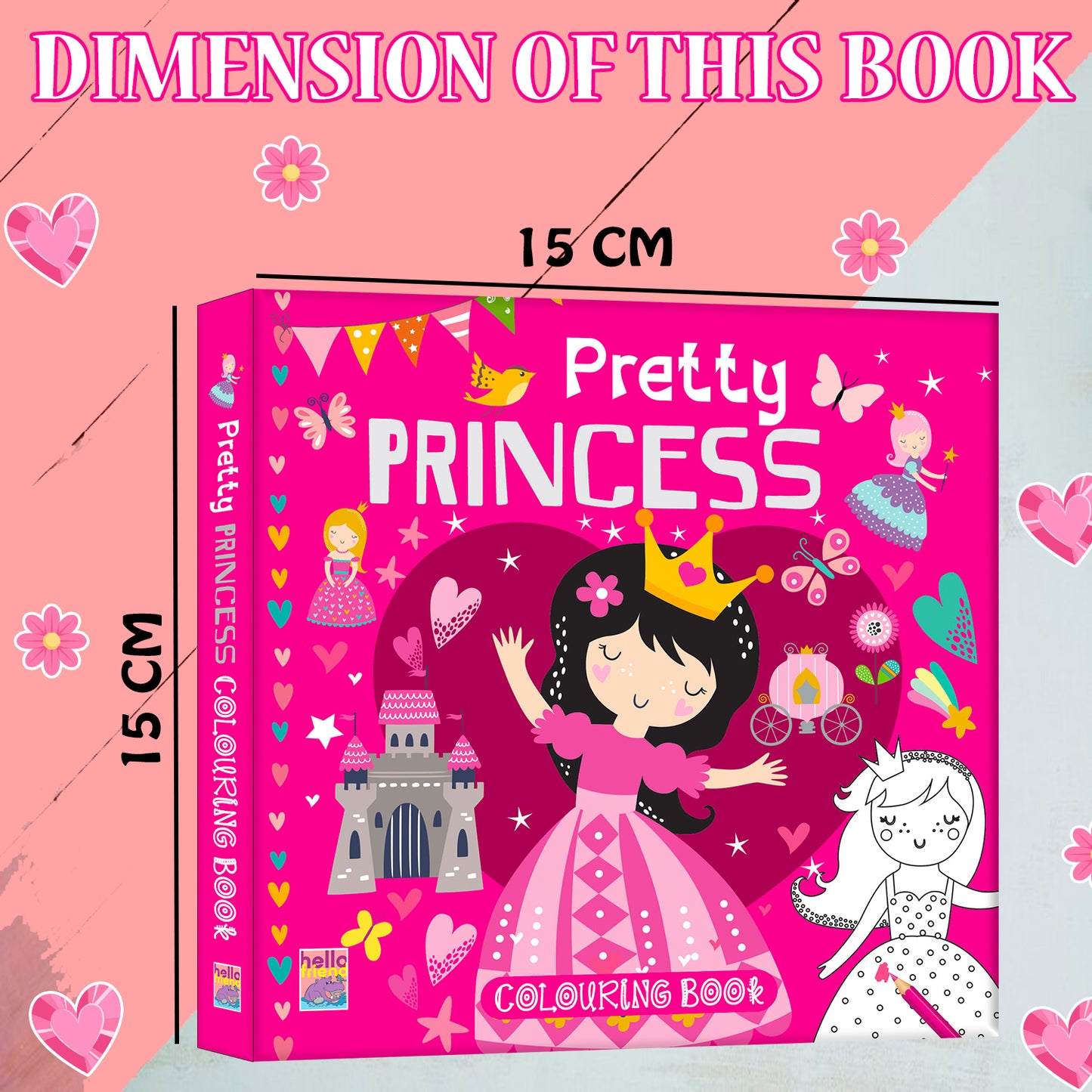 Pretty Princess Colouring Book: Pretty Princess Colouring Book