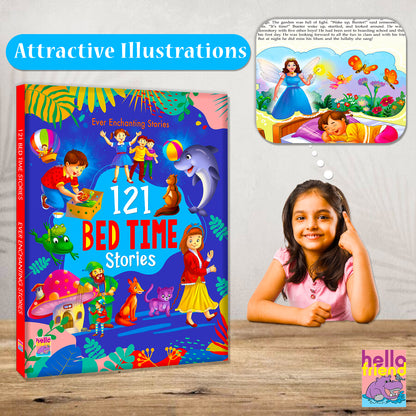 121 Bedtime Traditional Stories | Illustrated Story Book for Kids