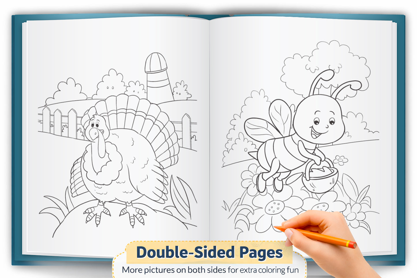 My Farm Colouring Book | Farm Animals Colouring Activity Book for Kids | Creative Learning & Fun Colouring Book