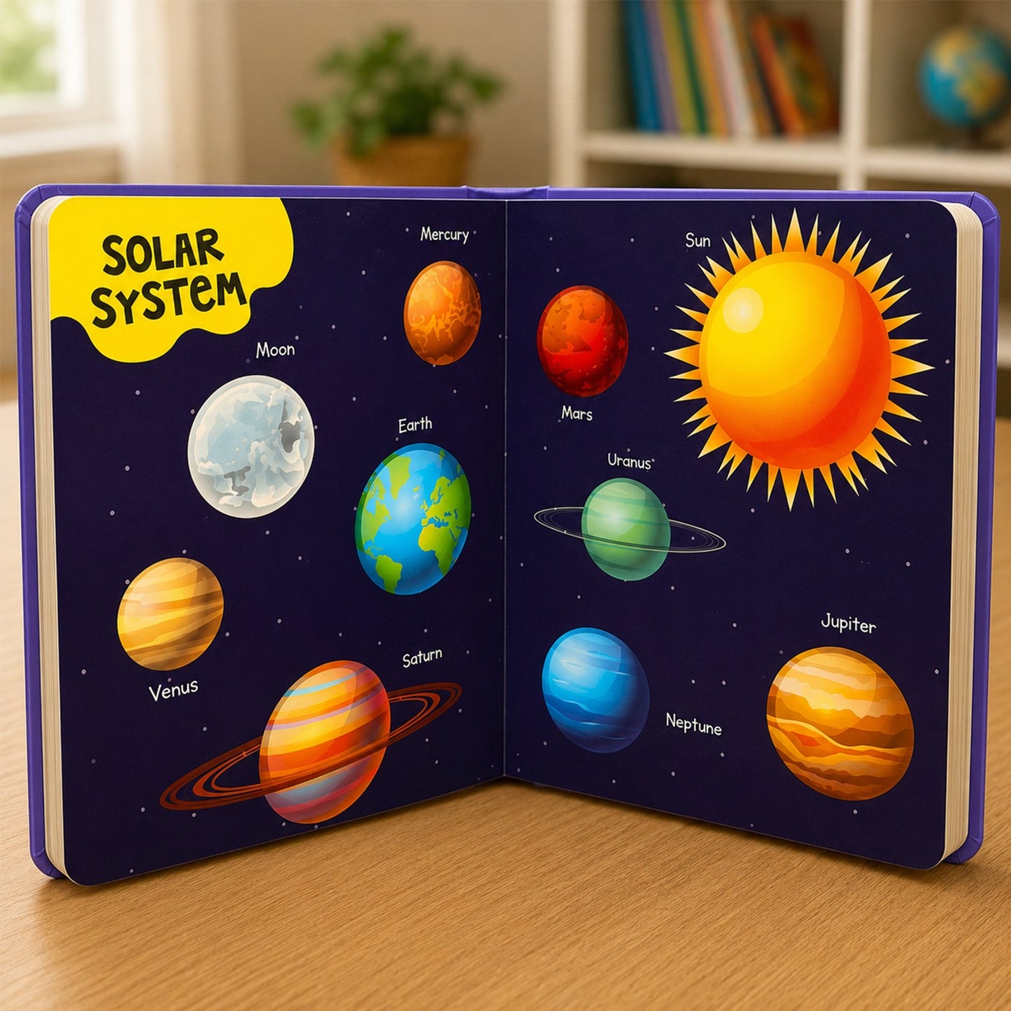 Learn with Nature – Picture Dictionary | Nature & Early Learning Board Book for Kids