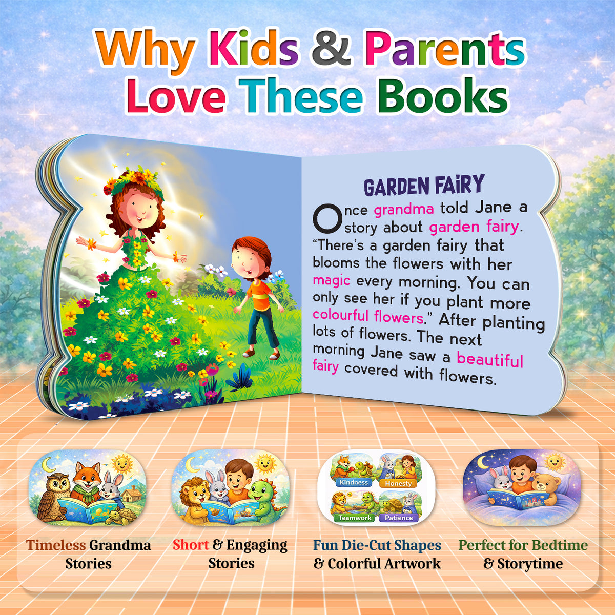 Grandpa Stories & Grandma Stories | 2-Book Story Combo for Kids 3+