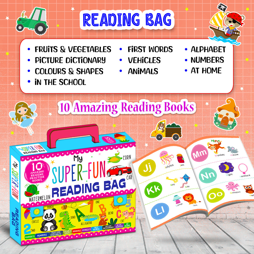 My Super Fun Reading Bag | Learning Activity Kit for Kids | Early Learning Activity Set