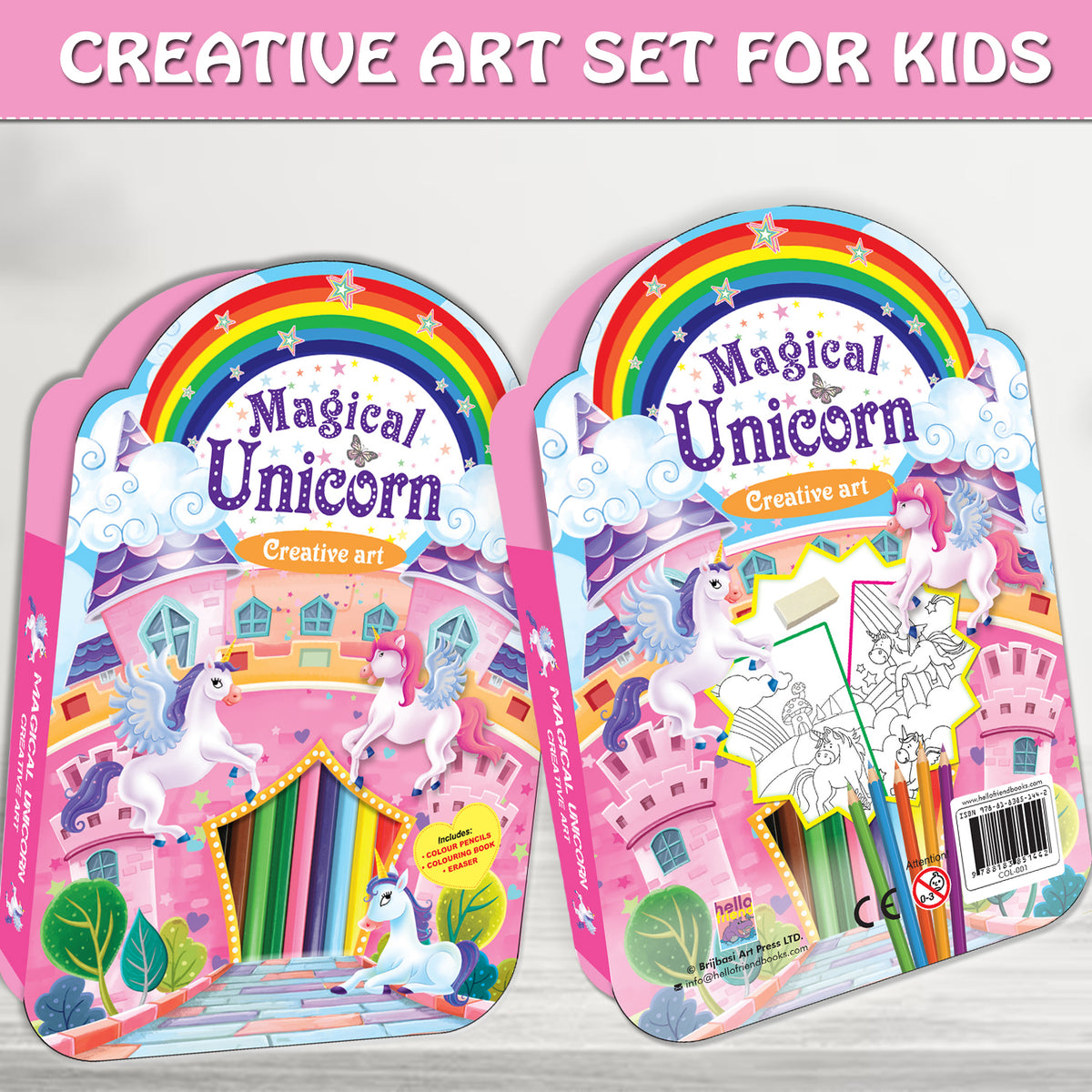 Colouring & Unicorn Creative Art – 2-Book Combo