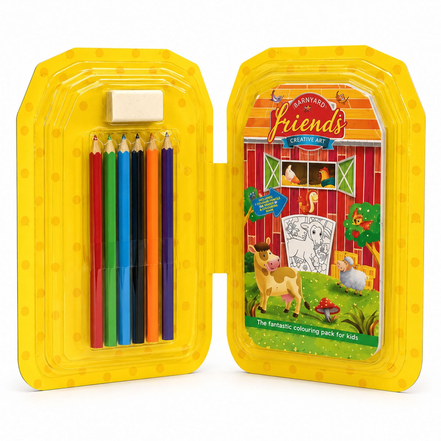 Small Farm Colouring Kit | Farm Coloring & Creative Activity Kit for Kids | Fun Learning Art Kit