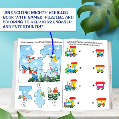 My First Mighty Vehicles Sticker Activity Book | Fun Sticker & Colouring Book for Kids