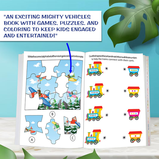 My First Mighty Vehicles Sticker Activity Book | Fun Sticker & Colouring Book for Kids