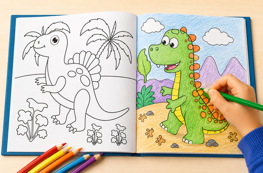 Mighty Dinosaurs Eraser & Pencil Kit - Coloring book pages 2