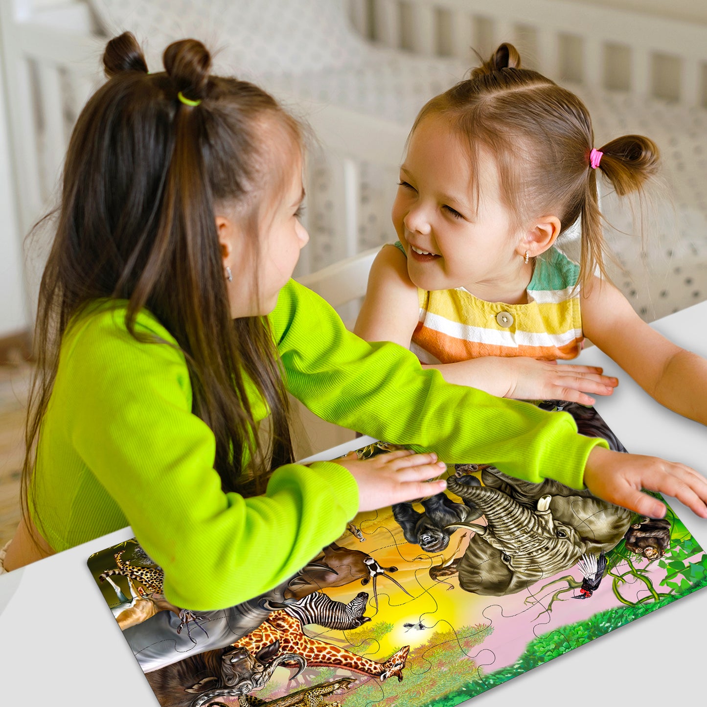 Wild Animals Jigsaw Puzzle | 100 Piece Puzzle Game for Kids