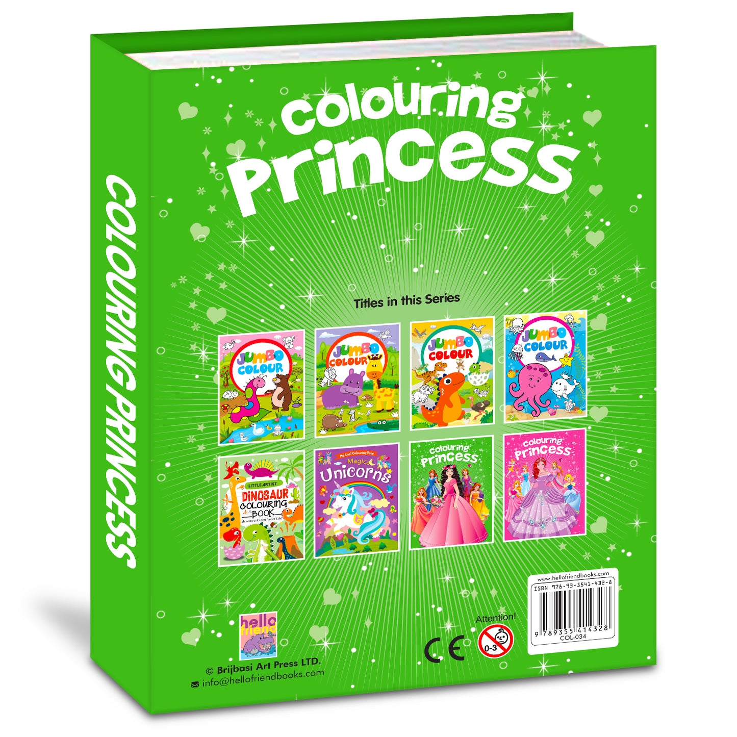 Colouring Book – Green Edition | Fun Coloring Activity Book for Kids | Creative Learning Book