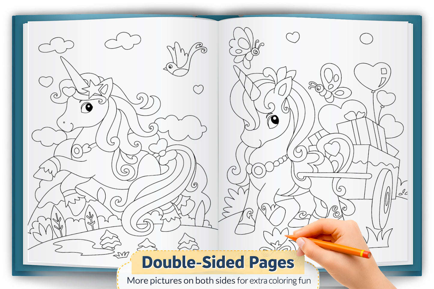 Unicorns Little Colouring Book | Unicorn Colouring Activity Book for Kids