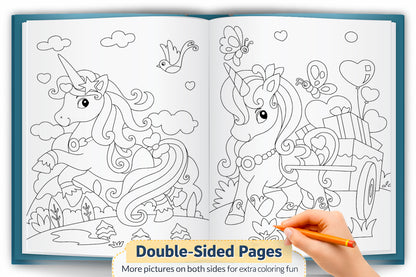 Unicorns Little Colouring Book | Unicorn Colouring Activity Book for Kids