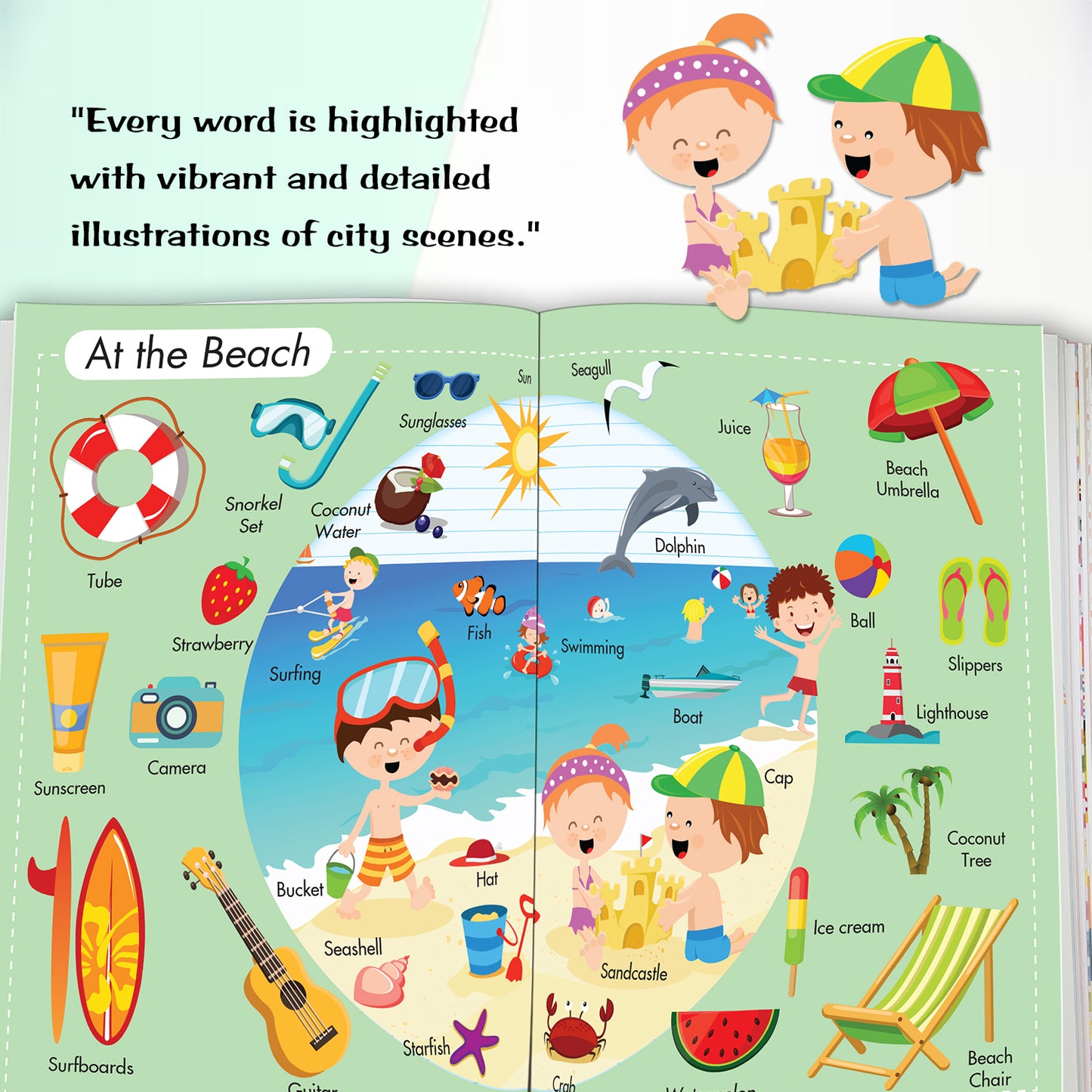 My First 1000 Words in the City | Picture Knowledge Book for Kids | Early Learning Vocabulary Book