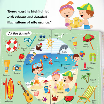 My First 1000 Words in the City | Picture Knowledge Book for Kids | Early Learning Vocabulary Book