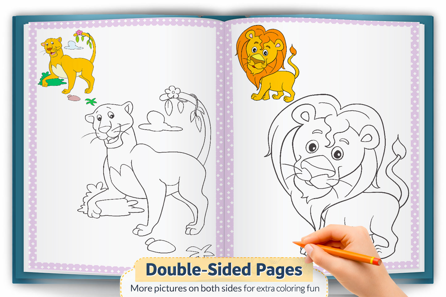 Copy to Colour – Animals Book | Learn & Color Animal Activity Book for Kids
