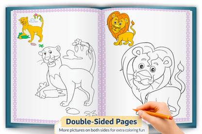 Copy to Colour – Animals Book | Learn & Color Animal Activity Book for Kids