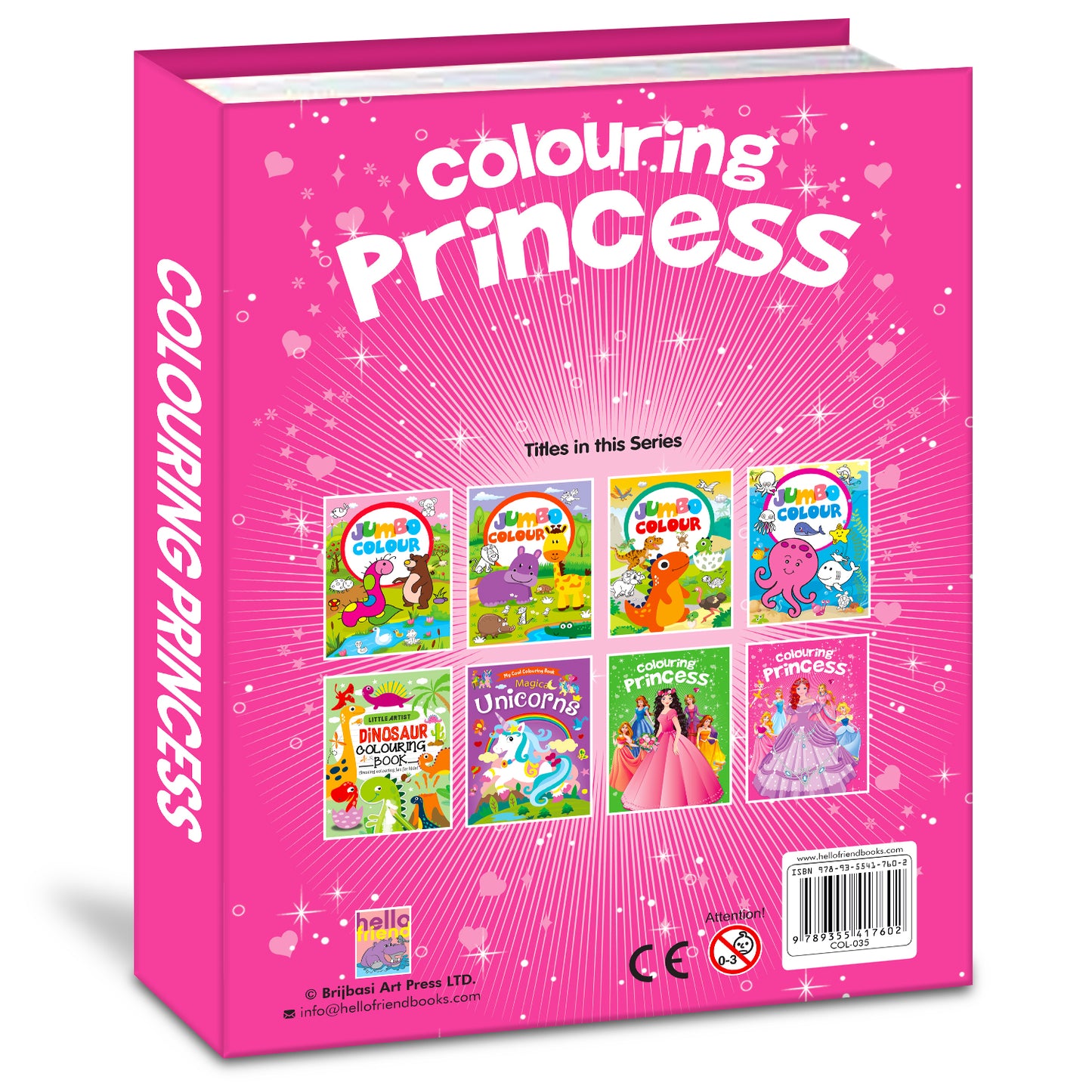 Colouring Book – Pink Edition | Fun Coloring Activity Book for Kids | Creative Learning Book