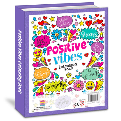 Positive Vibes Motivation Creative Coloring Book for Calmness and Stress Relief