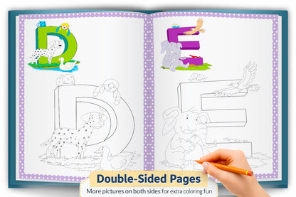 Copy to Colour – Alphabets Book | Learn ABC with Copy & Color Activity Book for Kids