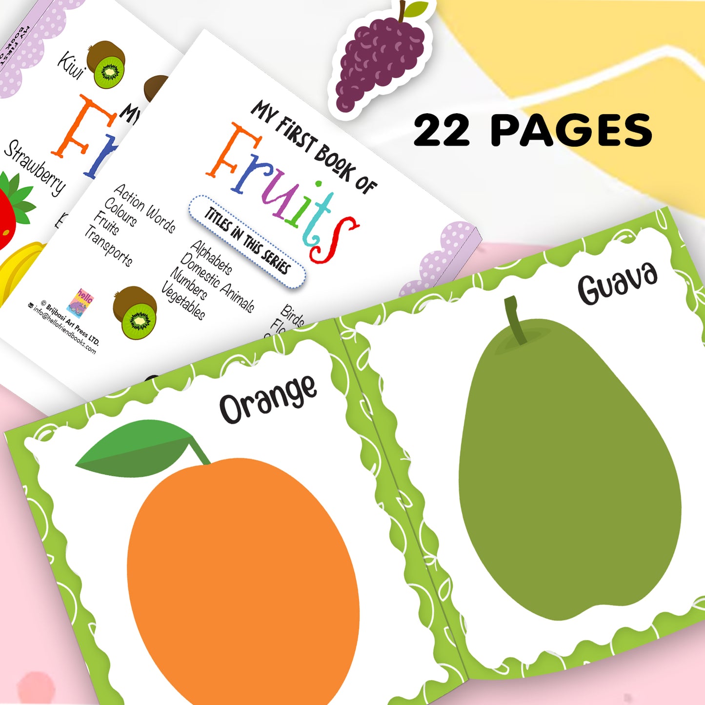 My First Book of Fruits | Fruit Learning Board Book for Toddlers | Early Learning Picture Book