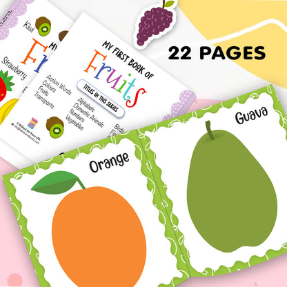 My First Book of Fruits | Fruit Learning Board Book for Toddlers | Early Learning Picture Book