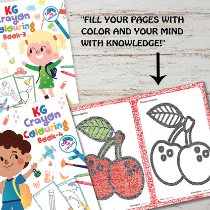 Crayons Colour Magic 5 Book Set | 5-Book Coloring Activity Set with Crayons for Kids