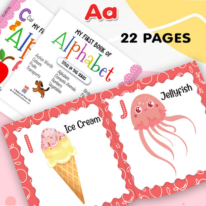 My First Book of Alphabet | ABC Learning Board Book for Toddlers | Early Learning & First Words