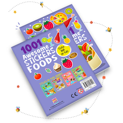 1001 Awesome Stickers – Foods | Mega Sticker Activity Book for Kids | Creative Play & Fun Learning