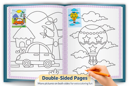 Copy to Colour – Vehicles Book | Learn & Color Cars, Trucks, and More | Copy & Color Activity Book for Kids