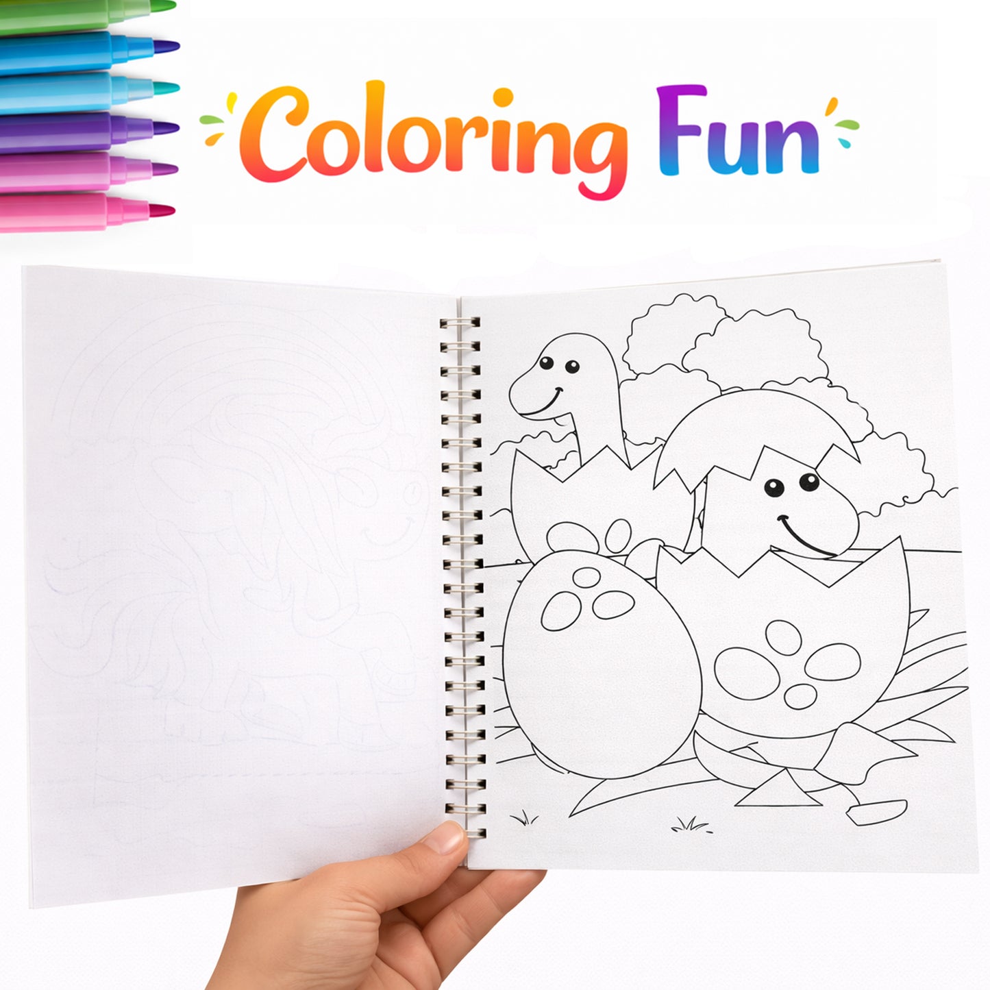 Colouring Fun With Dino's | Dinosaur Coloring Book for Kids | Creative Coloring Activity Book