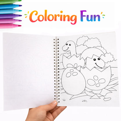 Colouring Fun With Dino's | Dinosaur Coloring Book for Kids | Creative Coloring Activity Book