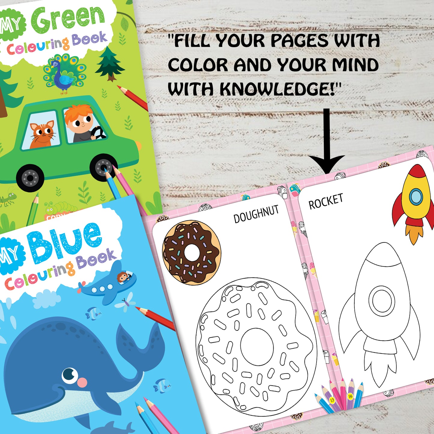 My Favourite Colours 4 Books Set | Activity & Colouring Book Collection for Kids