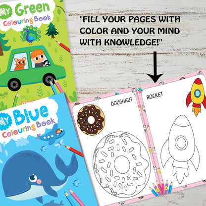 My Favourite Colours 4 Books Set | Activity & Colouring Book Collection for Kids