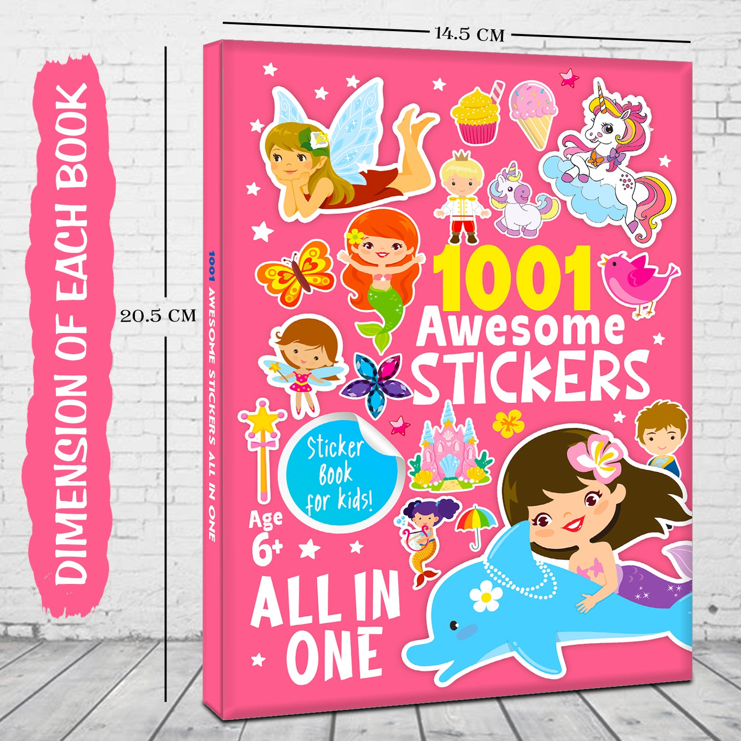 1001 Awesome Stickers All-in-One - Back Cover