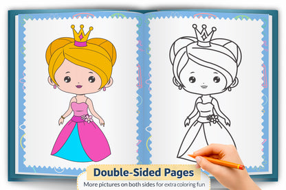 My First Princess – Copy to Colour Book | Copy & Color Princess Activity Book for Kids | Early Learning Coloring Book