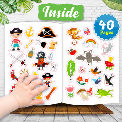 1001 Awesome Stickers – Things Around Us | Mega Sticker Activity Book for Kids | Creative Play & Fun Learning