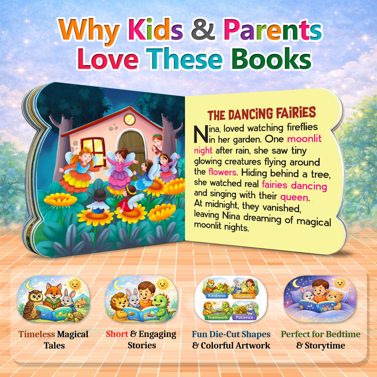 Moral Value Stories + Magical Tales | 2-Book Story Combo for Kids 3+