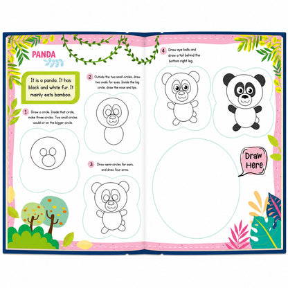 How to Draw Animals Book | Step-by-Step Animal Drawing Book for Kids | Learn to Draw Activity Book